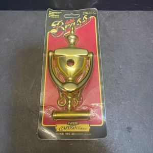 Vintage IVES Brass Door Knocker with Viewer